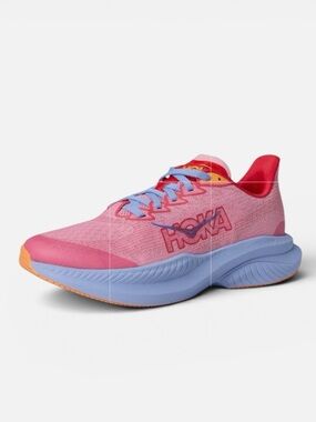 HOKA Mach 6 Running Shoes in Peony/Cerise Size Y 3.5; EU 36